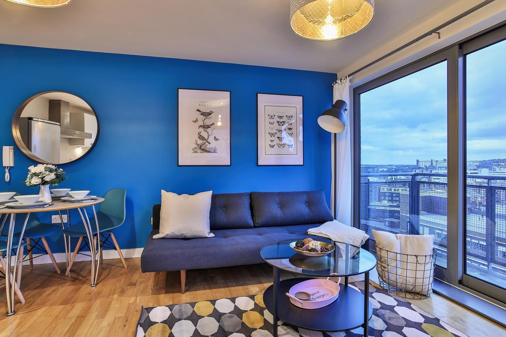 Skyview Apartment By Noknokstay - City Centre With Parking - Group, Family, Business Sheffield Exterior photo